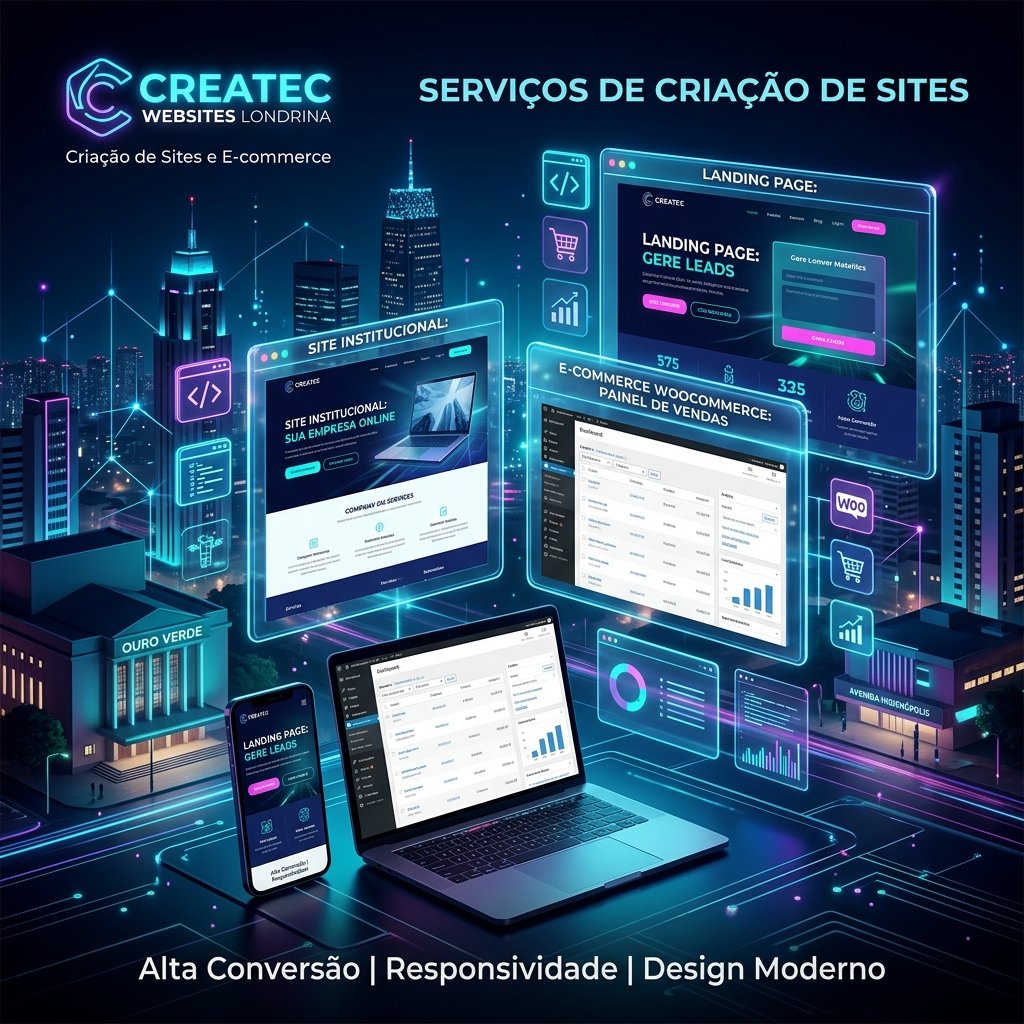 Criação de Sites em Londrina PR - Landing Page, Site Institucional e Loja Virtual WordPress