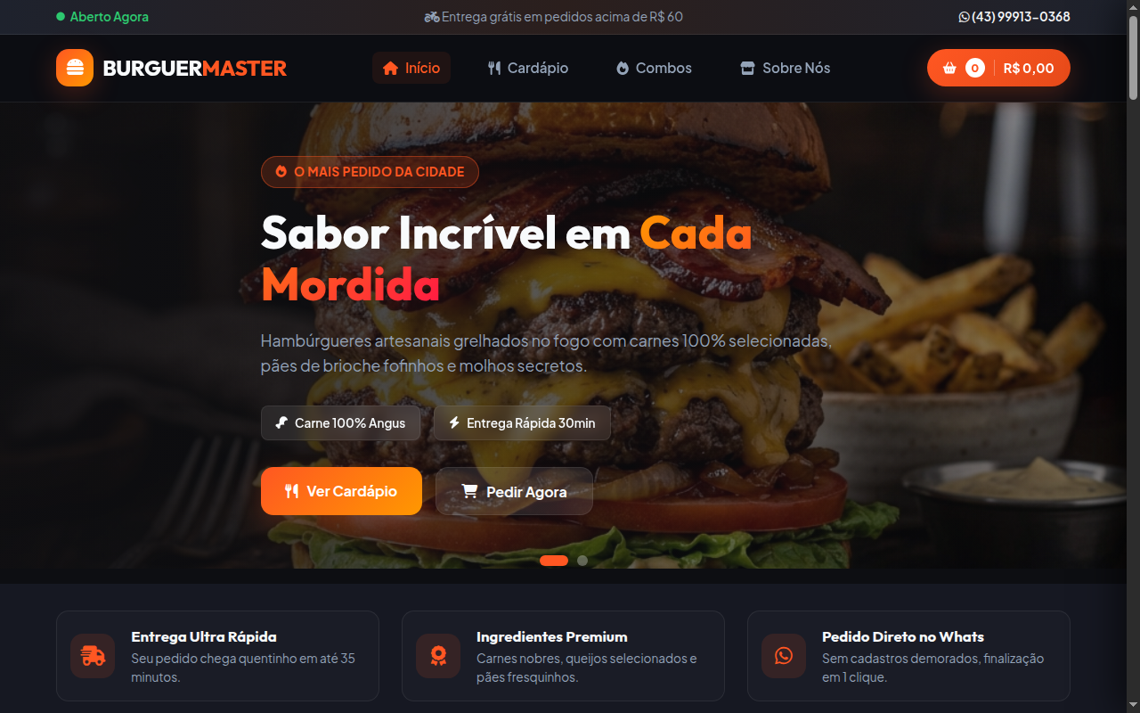 Cardápio Digital Hamburgueria Assis